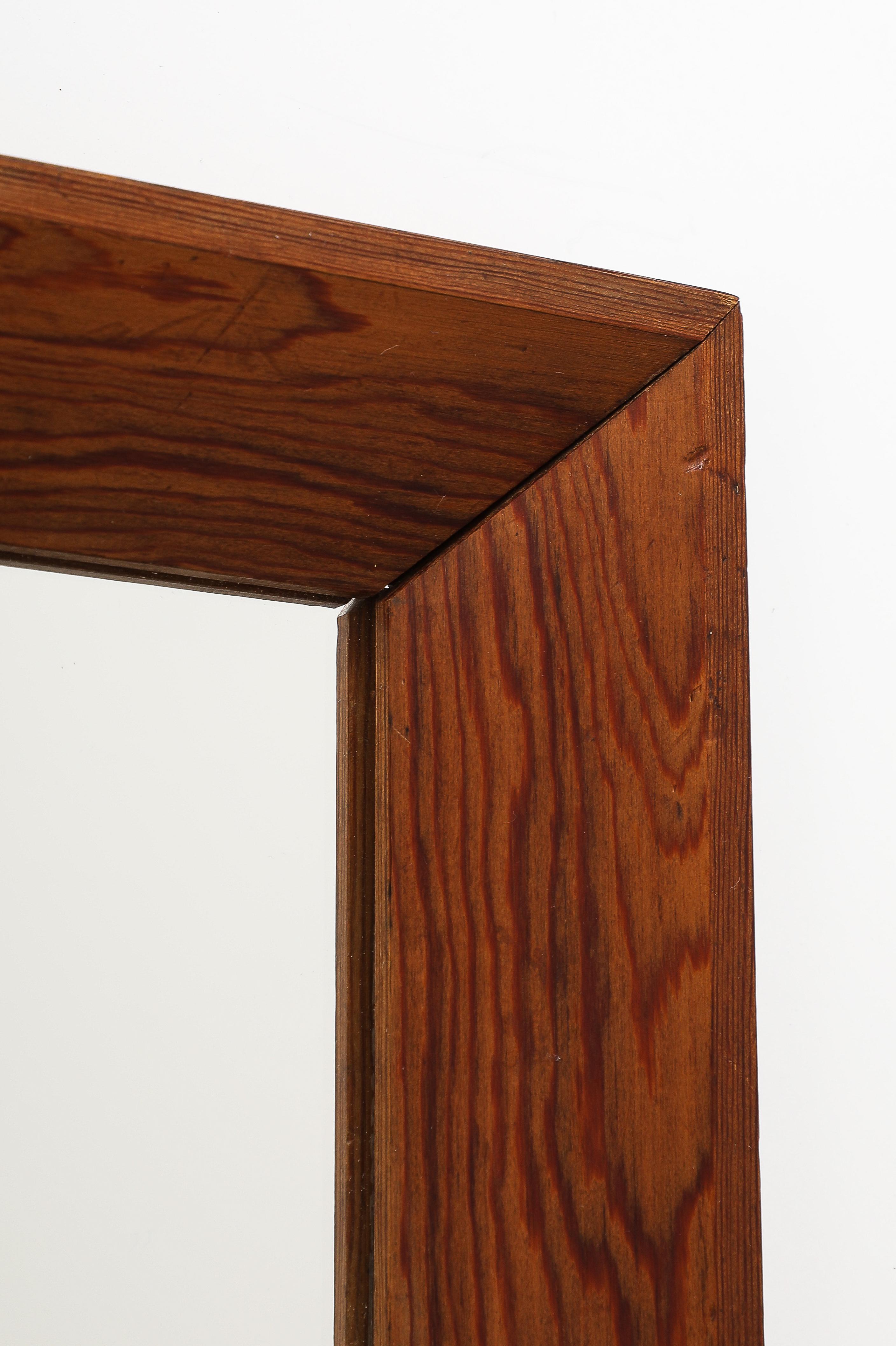 Specchi con cornice profonda in abete francese, anni '40 In condizioni buone in vendita a Brooklyn, NY