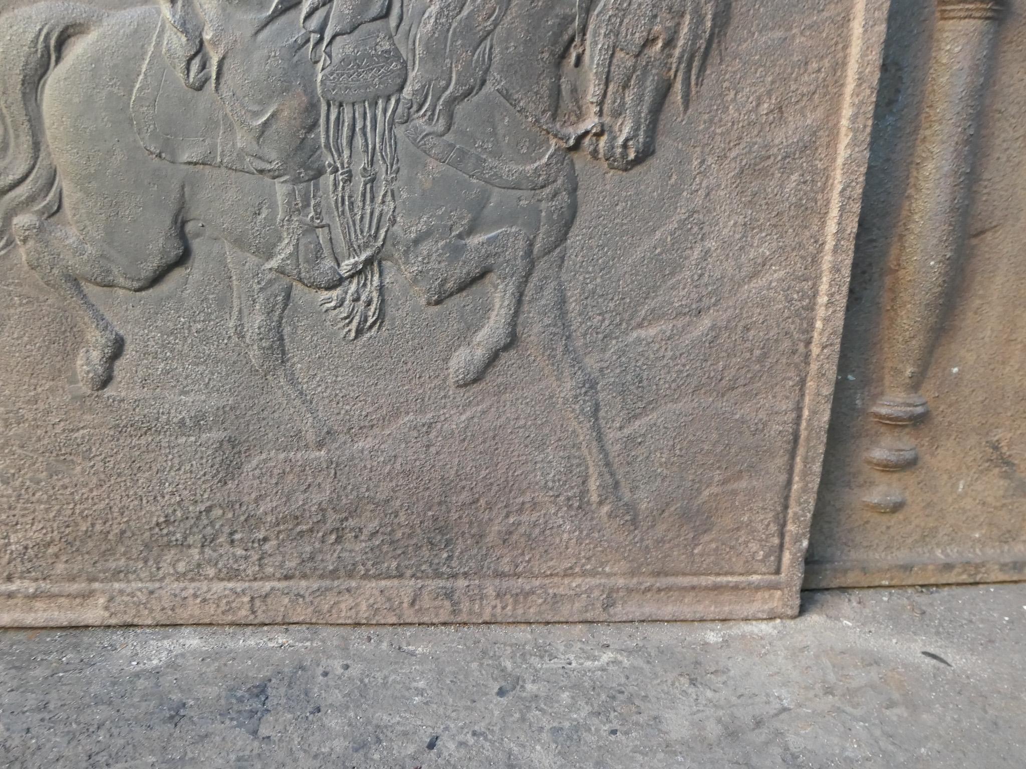 Plaque de cheminée française avec Lawrence of Arabia en vente 3