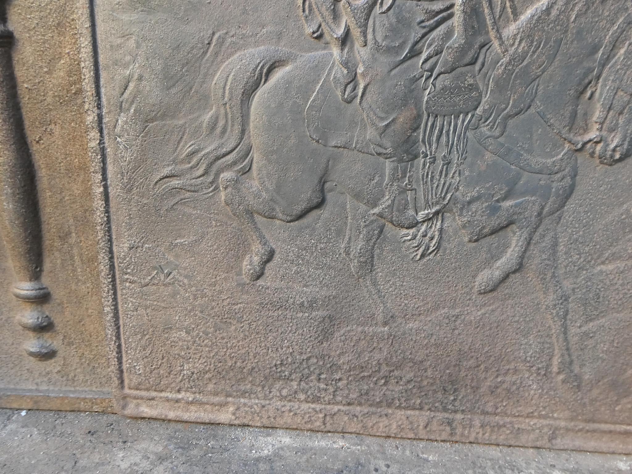Plaque de cheminée française avec Lawrence of Arabia en vente 4