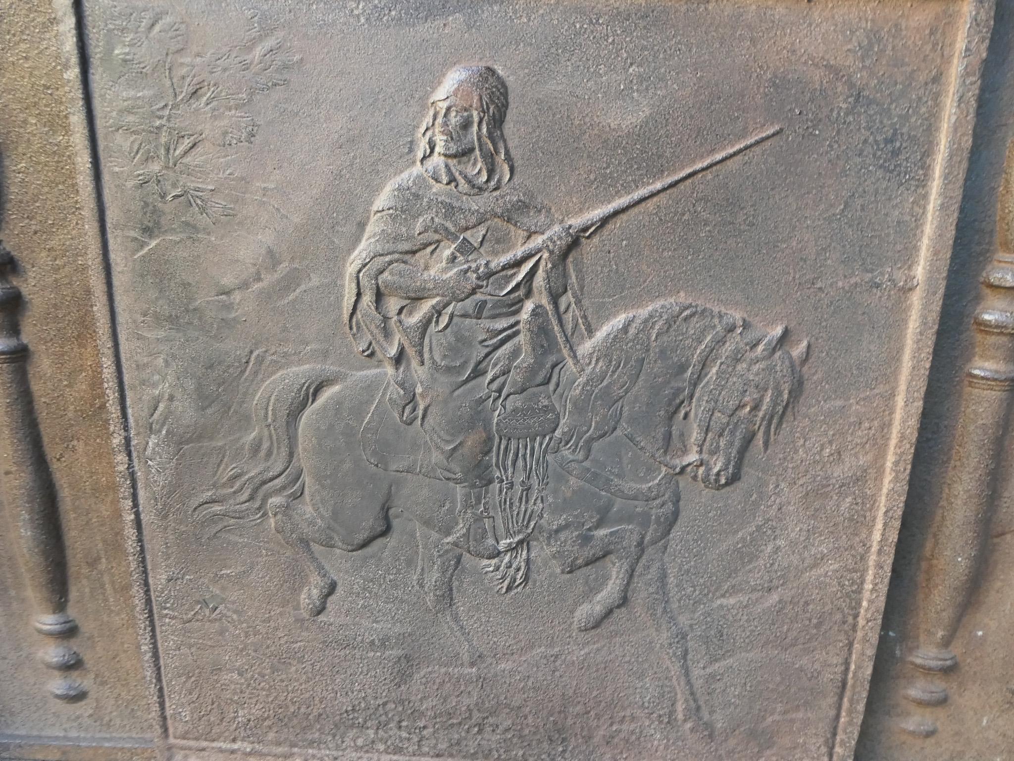 Plaque de cheminée française avec Lawrence of Arabia en vente 5