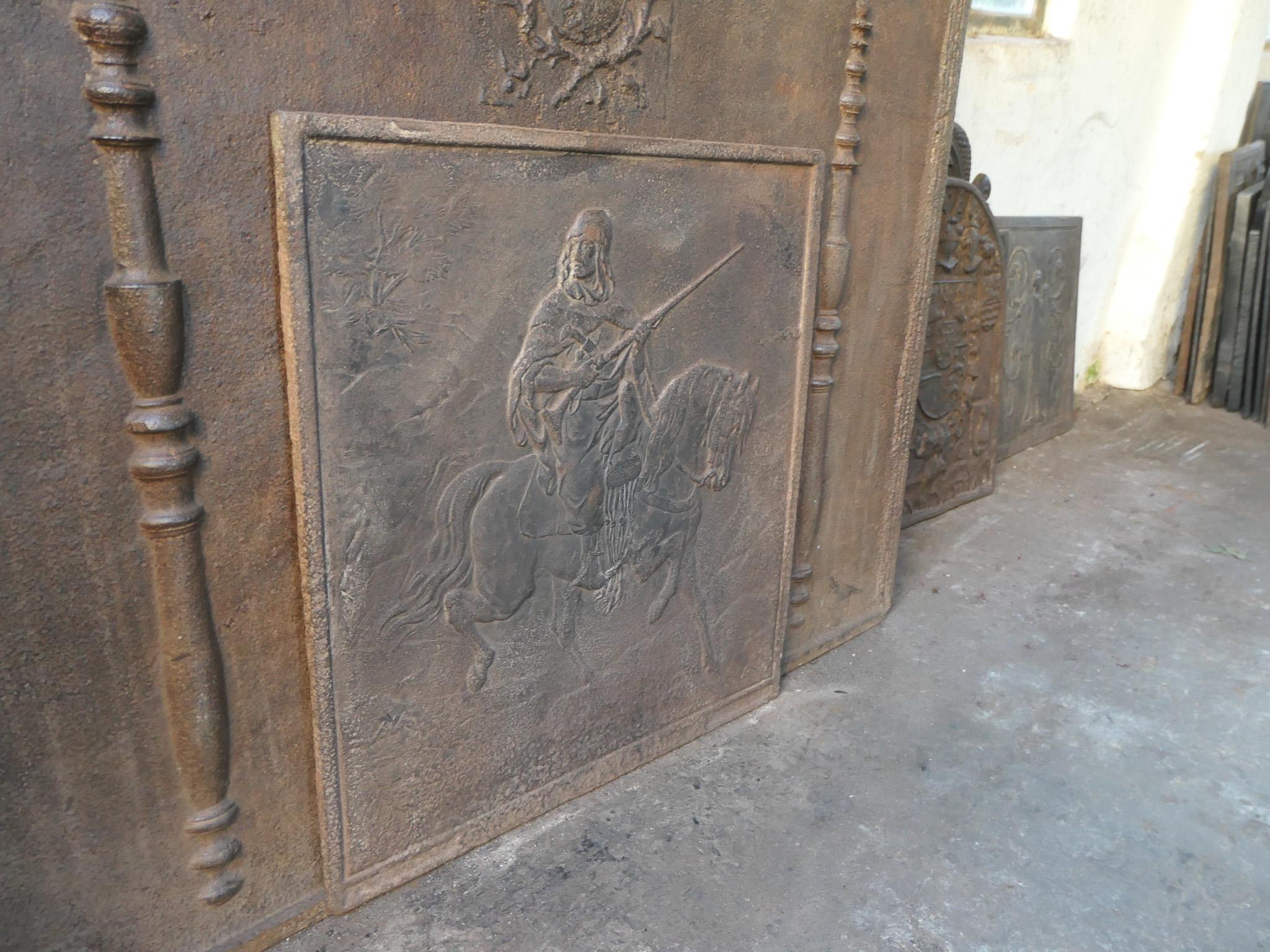 Plaque de cheminée française avec Lawrence of Arabia en vente 6