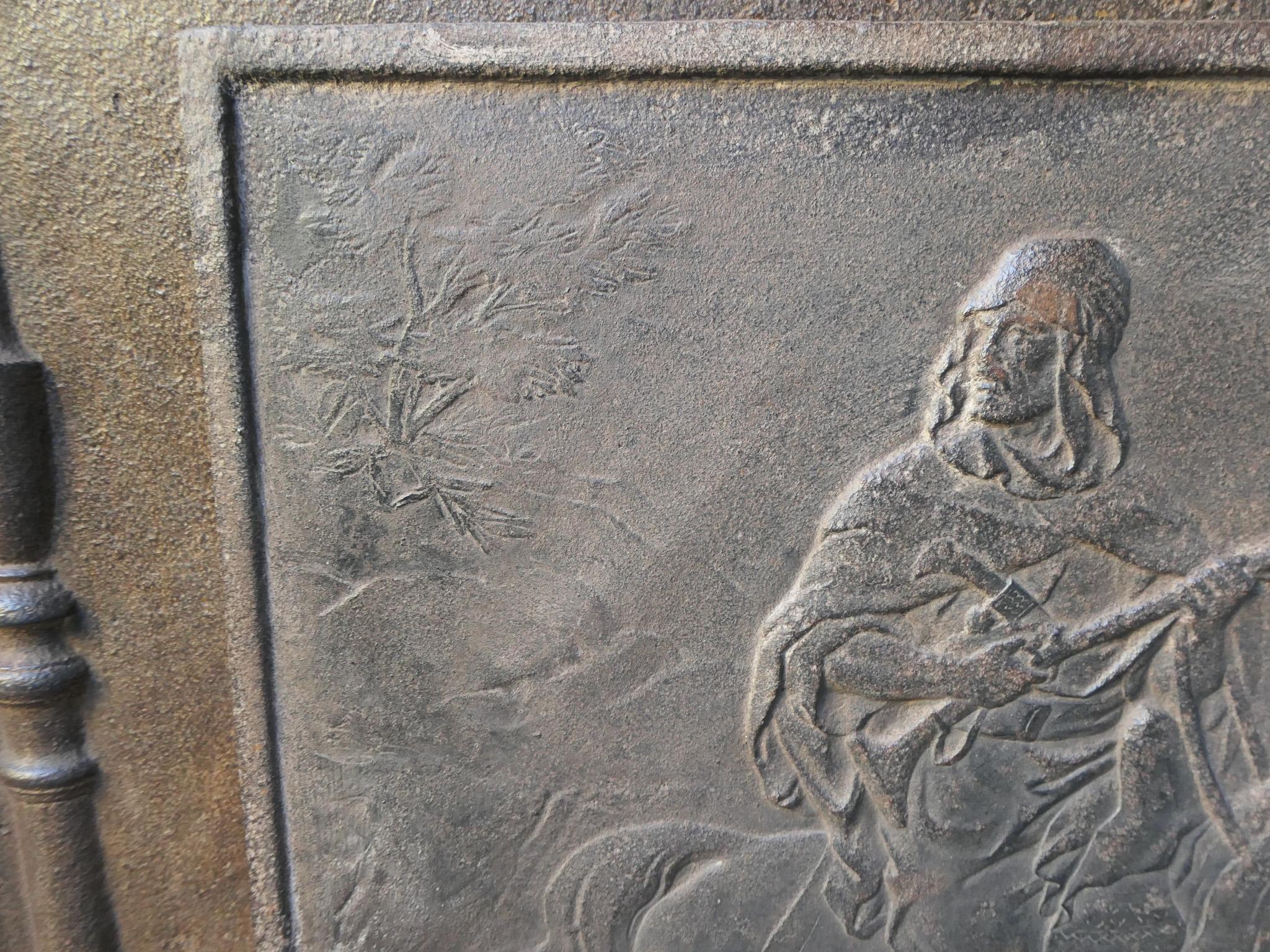 Plaque de cheminée française avec Lawrence of Arabia en vente 1