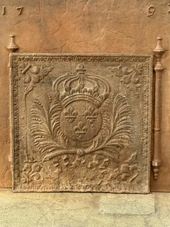 French Fireback / Backsplash with the Arms of France, 17th-18th Century