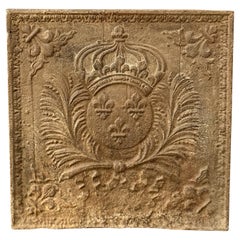 French Fireback / Backsplash with the Arms of France, 17th-18th Century