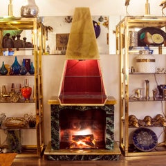 French Fireplace Bar Cabinet, 1960s