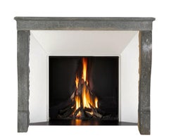 French Fireplace Surround In Bleu Beaujolais Region Stone For Timeless Decor