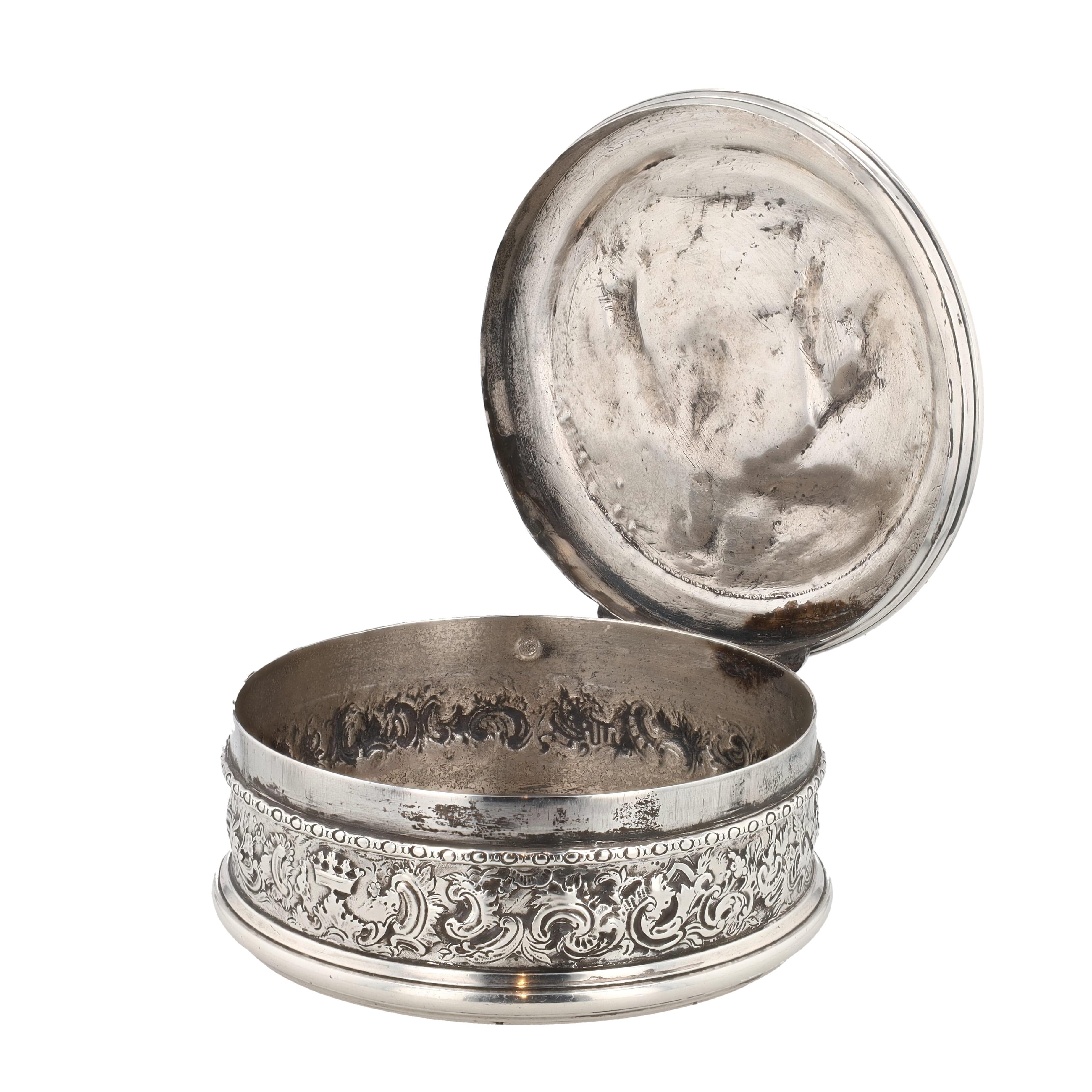 Französisches First Standard Silber Trinket Box im Zustand „Gut“ im Angebot in Austin, TX