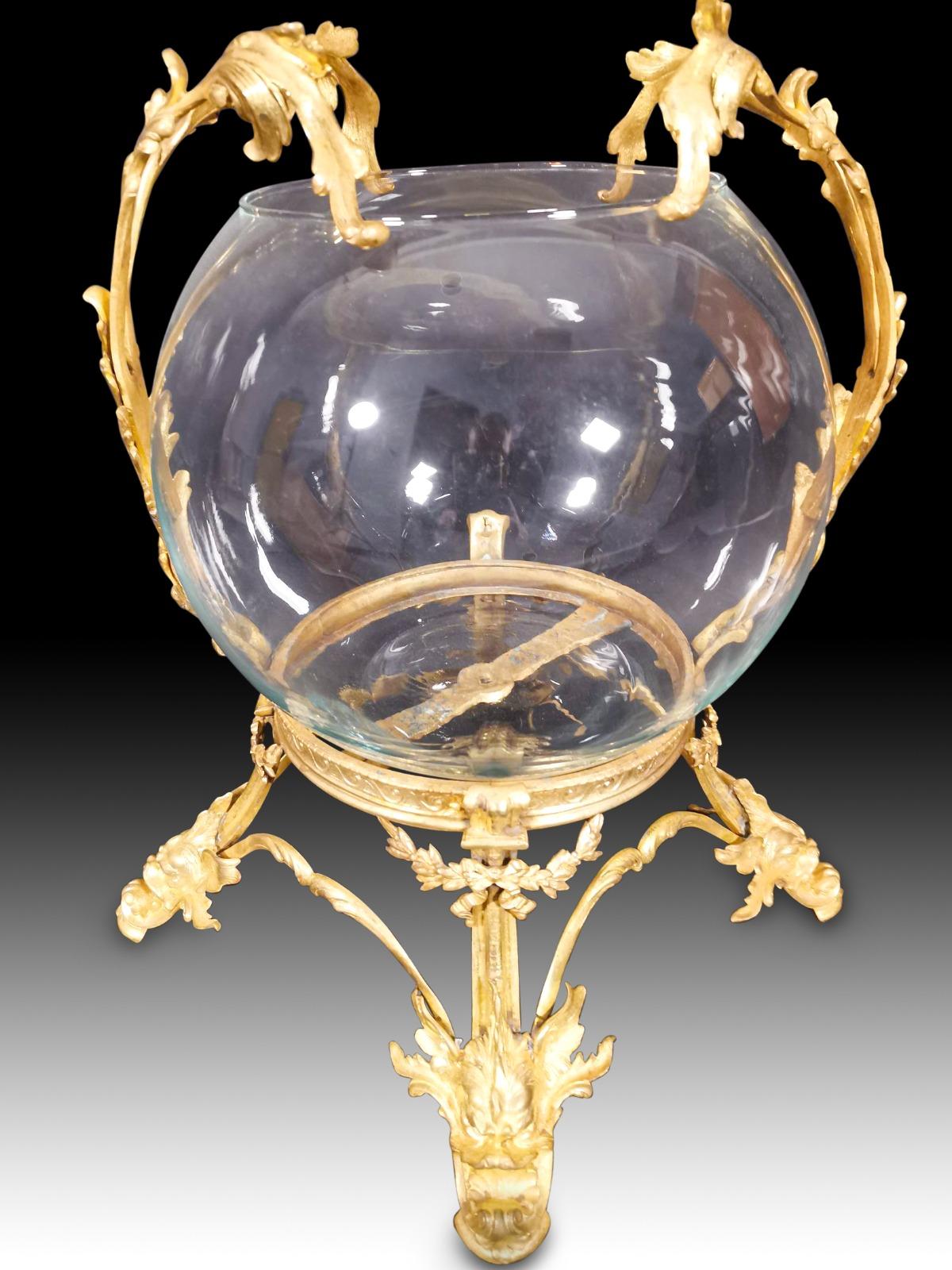 French Fish Bowl 19th Century In Good Condition In Madrid, ES