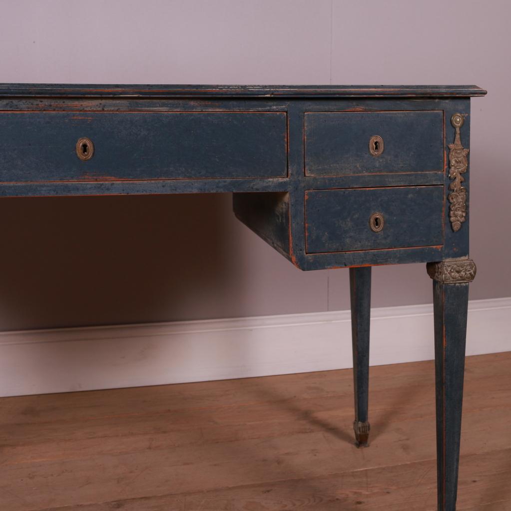 Late Victorian French Five Drawer Desk
