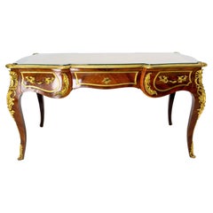 French Flat Desk Louis XV Style, Mid-Century