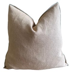 French Flax Linen Accent Pillow in Cimarron 