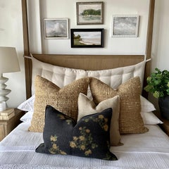 French Flax Linen Accent Pillow in Natural