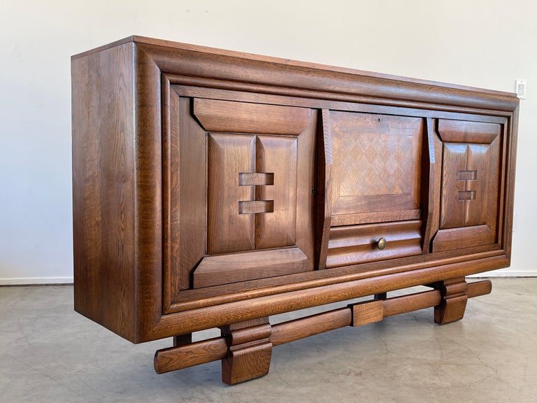 Mid-20th Century French Floating Sideboard, 1940's For Sale
