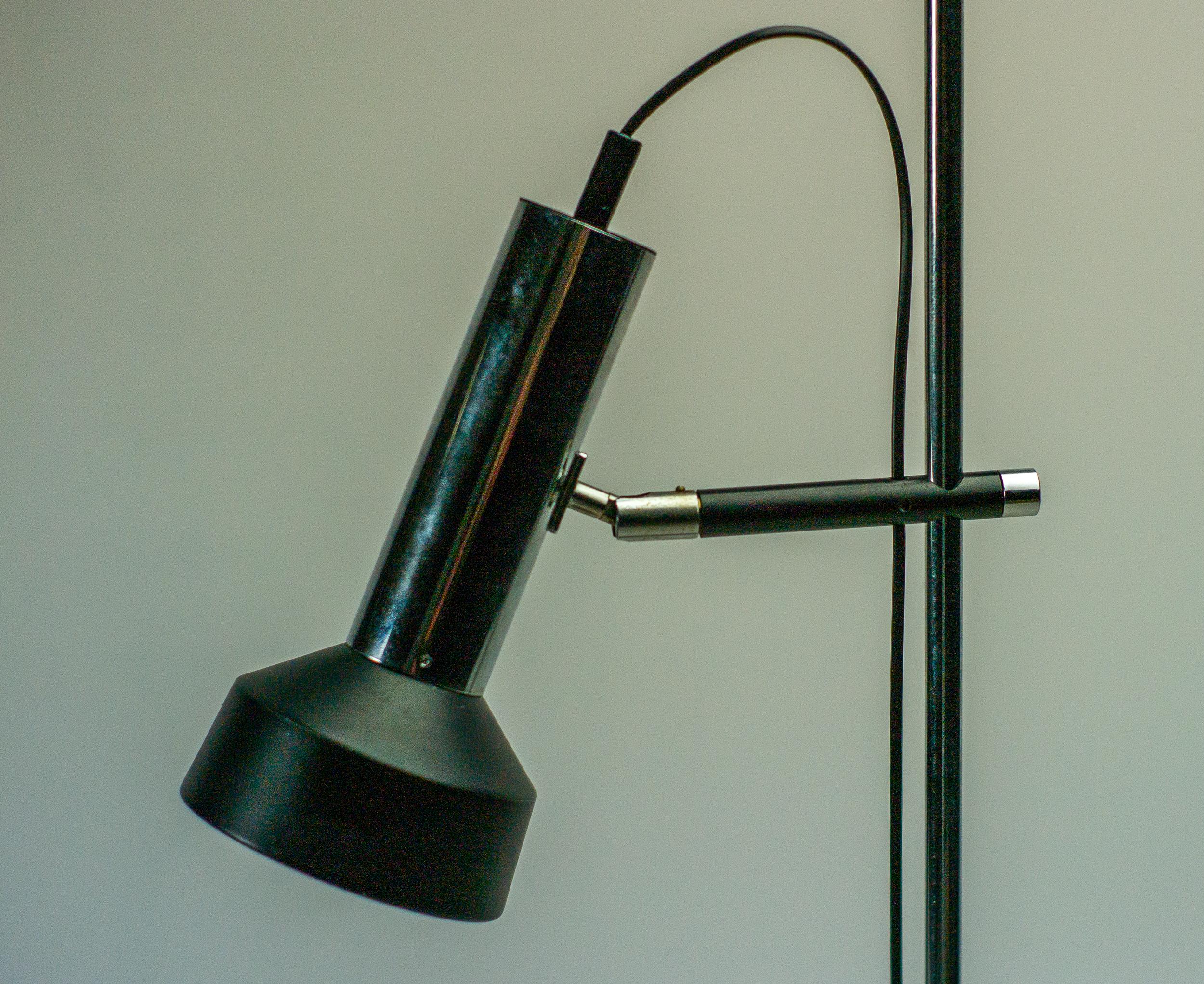 Enameled French Floor Lamp, 1965 For Sale