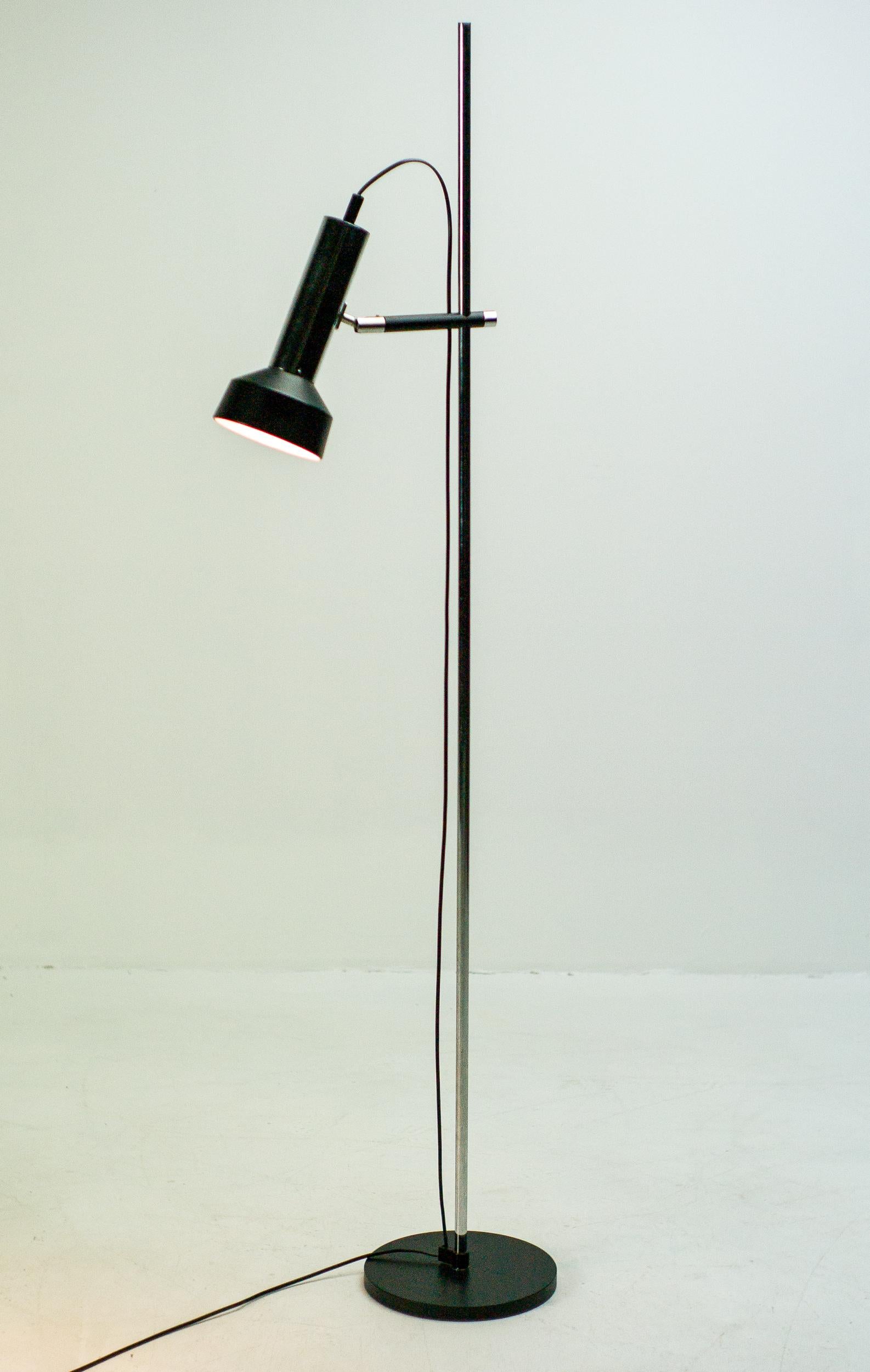 Chrome French Floor Lamp, 1965 For Sale