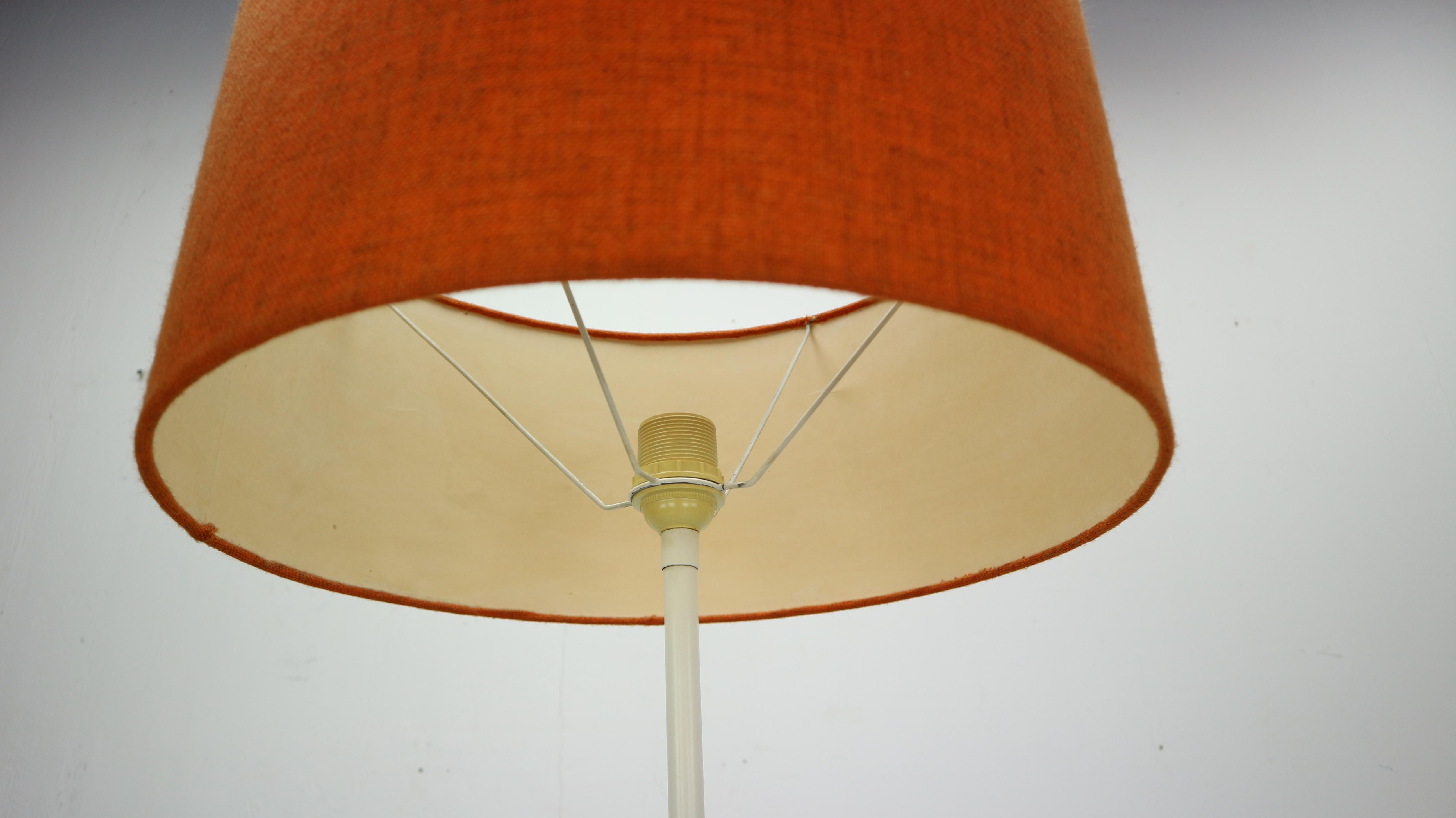French Floor Lamp Brass and Metal, 1950s 2
