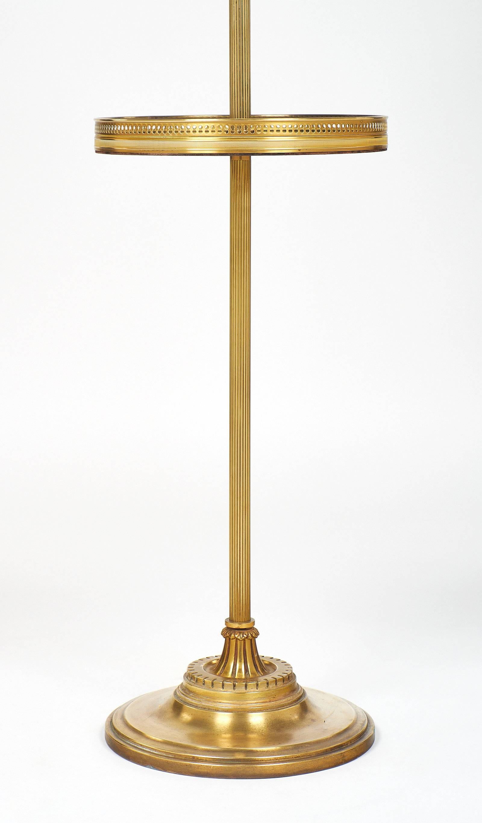 Brass French Floor Lamp by Designer Maison Jansen