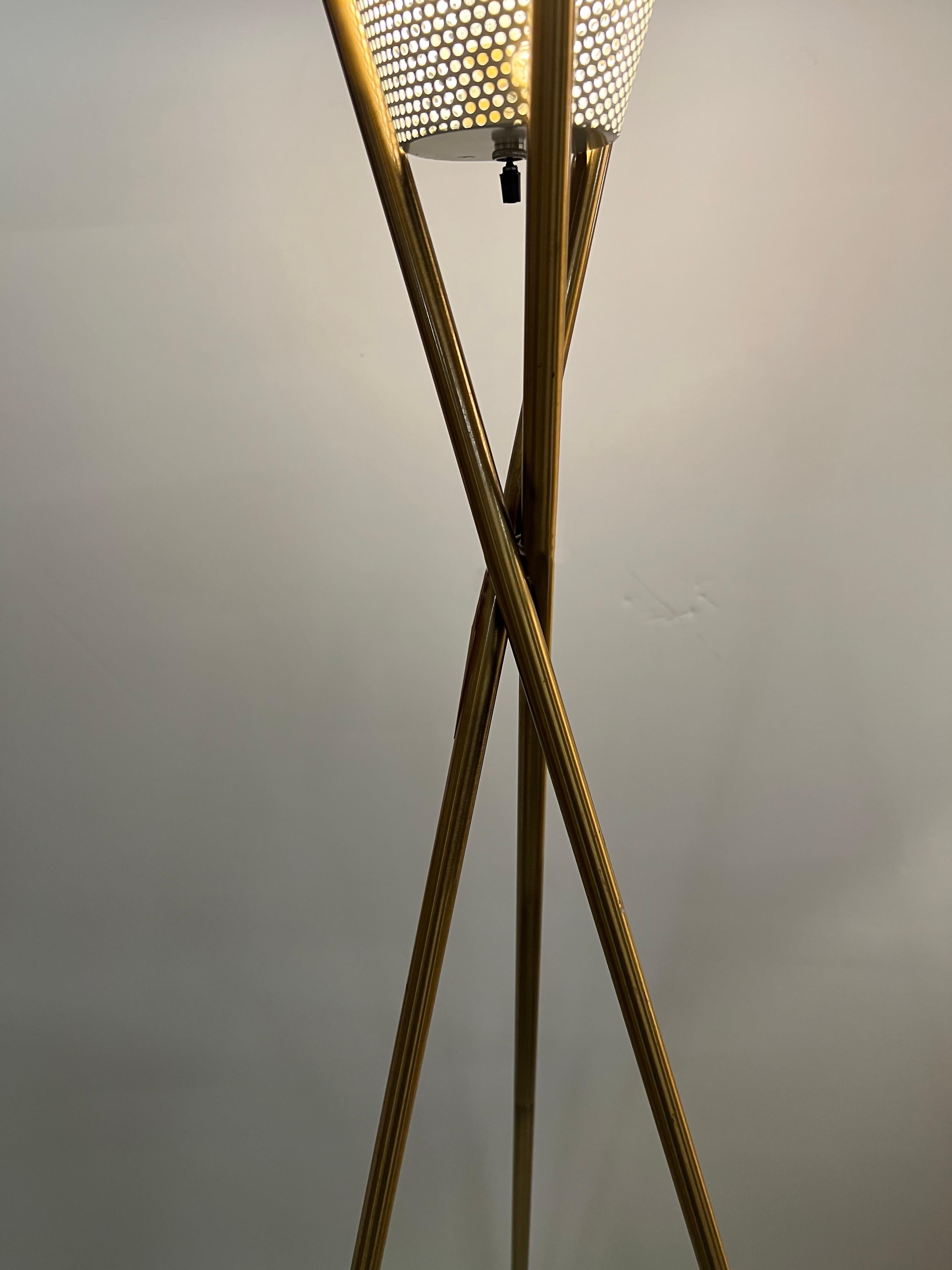 Mid-Century Modern French 1960s Floor Lamp