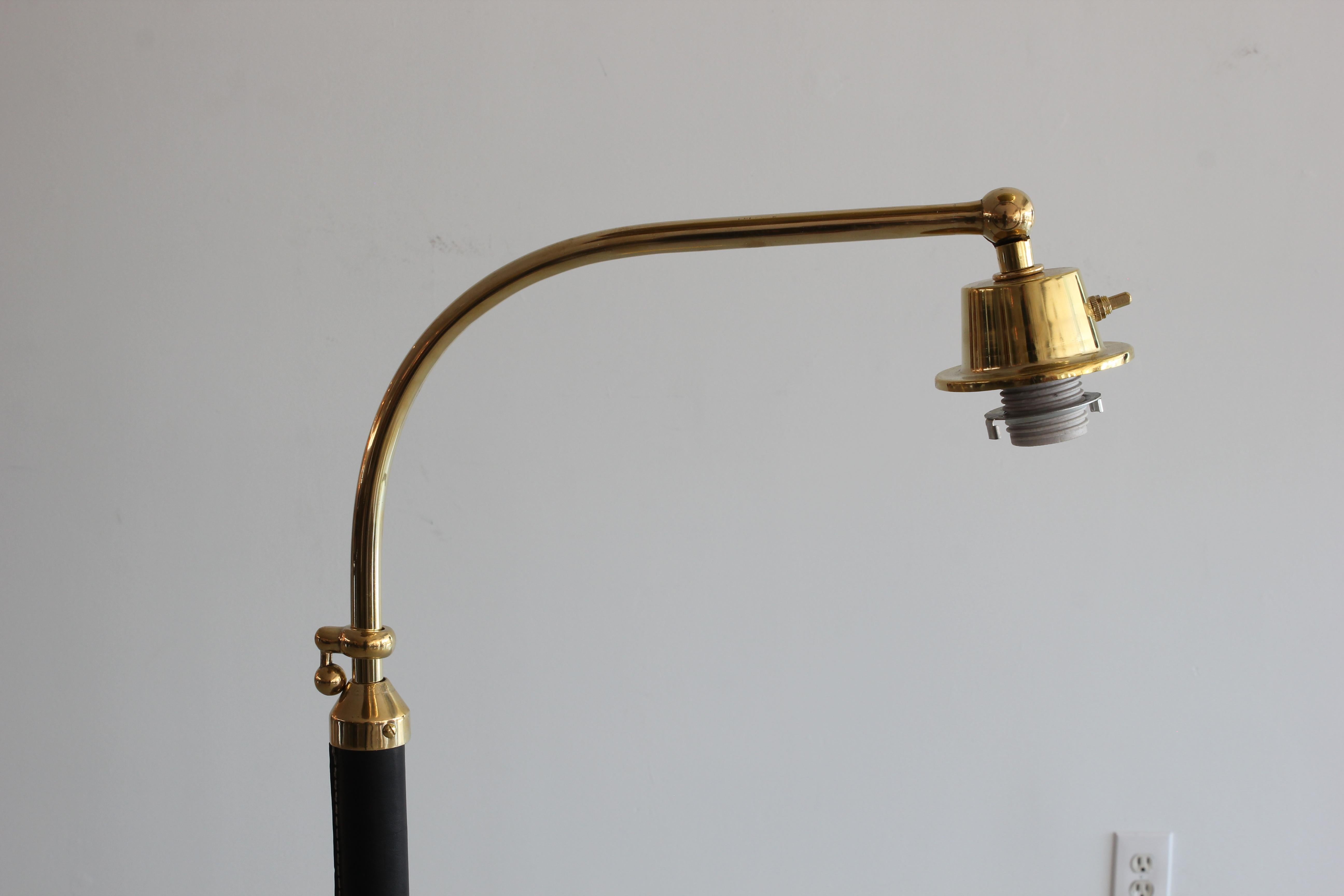 French Floor Lamp in the Style of Jacques Adnet 3