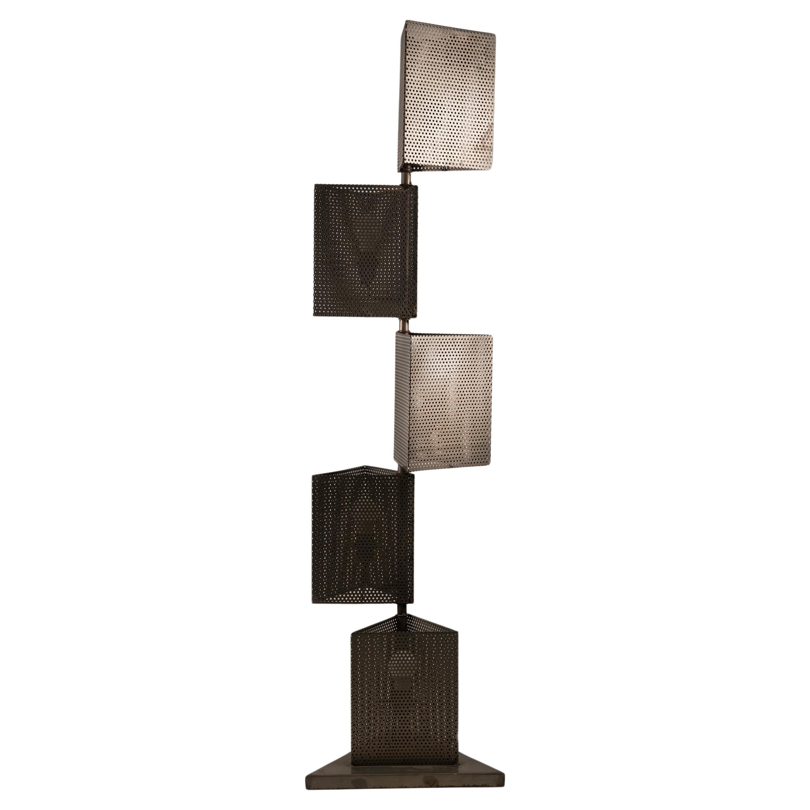 French Floor Lamp in the style of Mathieu Matégot, 1970s