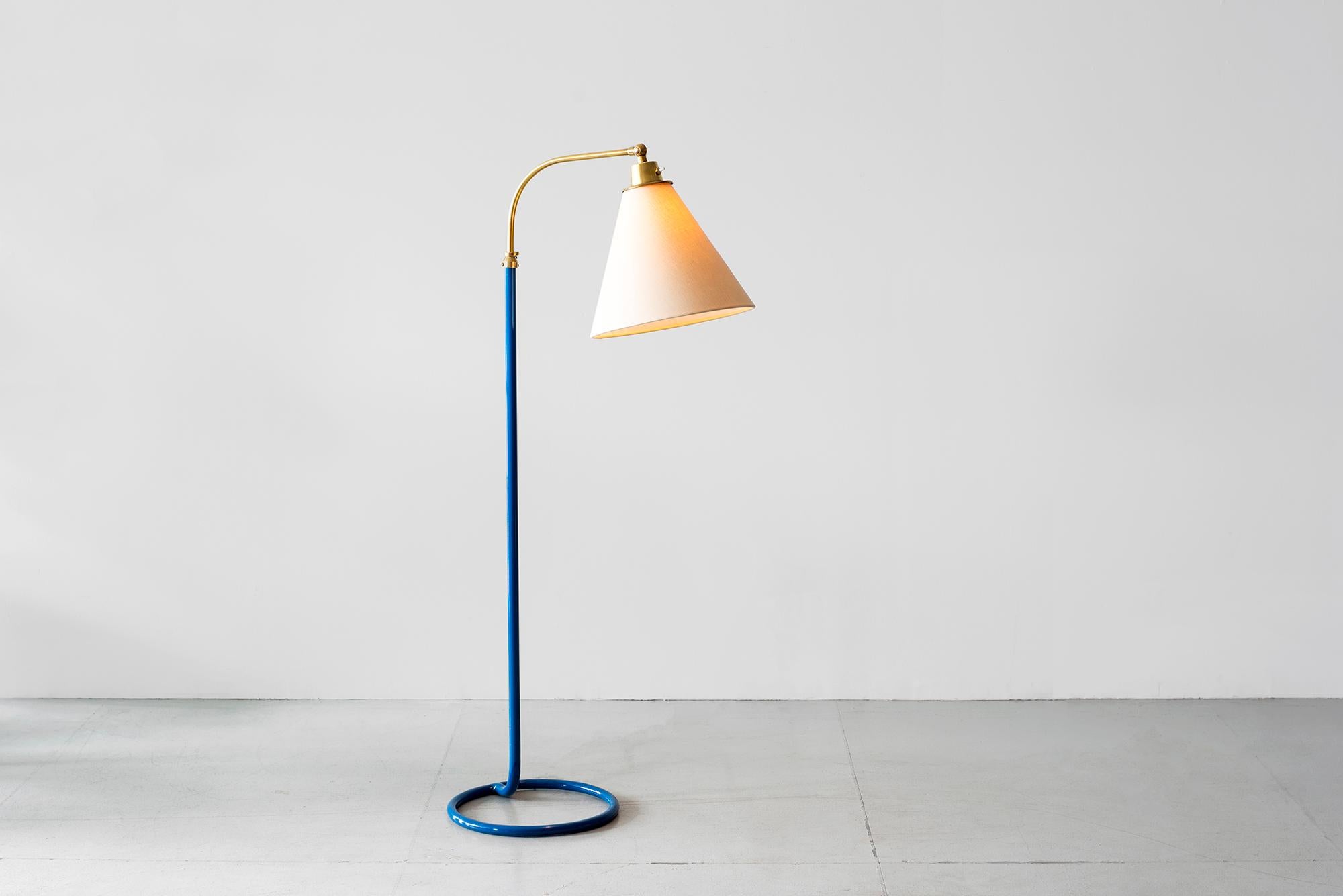 Italian French Floor Lamp with Circle Base