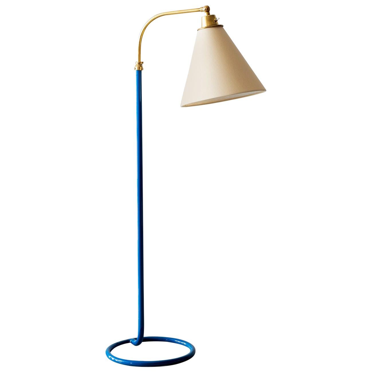 French Floor Lamp with Circle Base