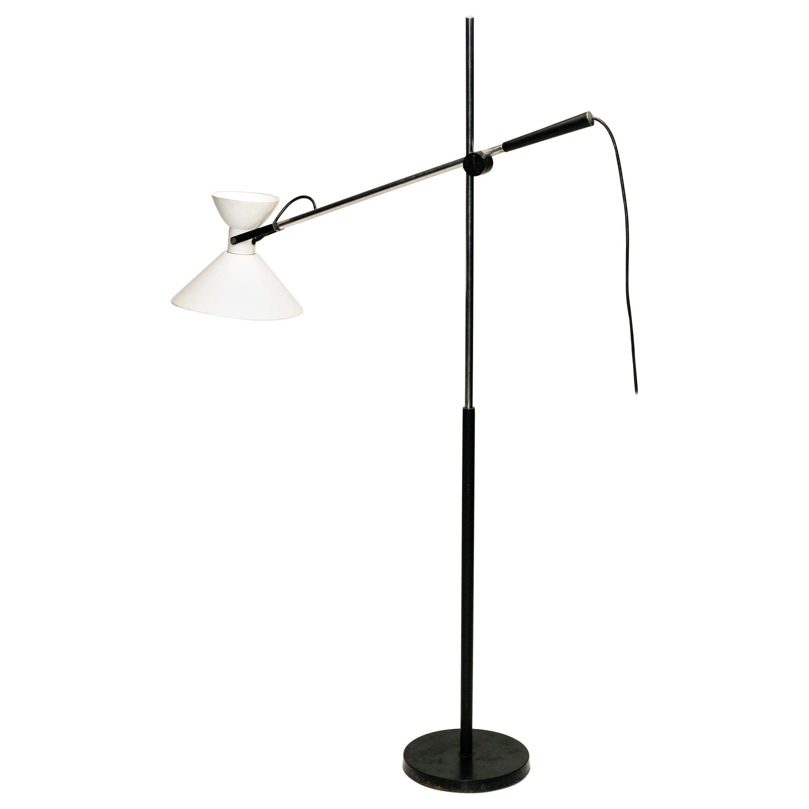 French Floor Lamp with Diabolo Shaped Shade