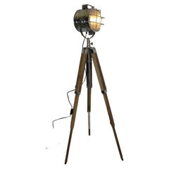 French Floor Standing Vintage Spot Light   A great design piece