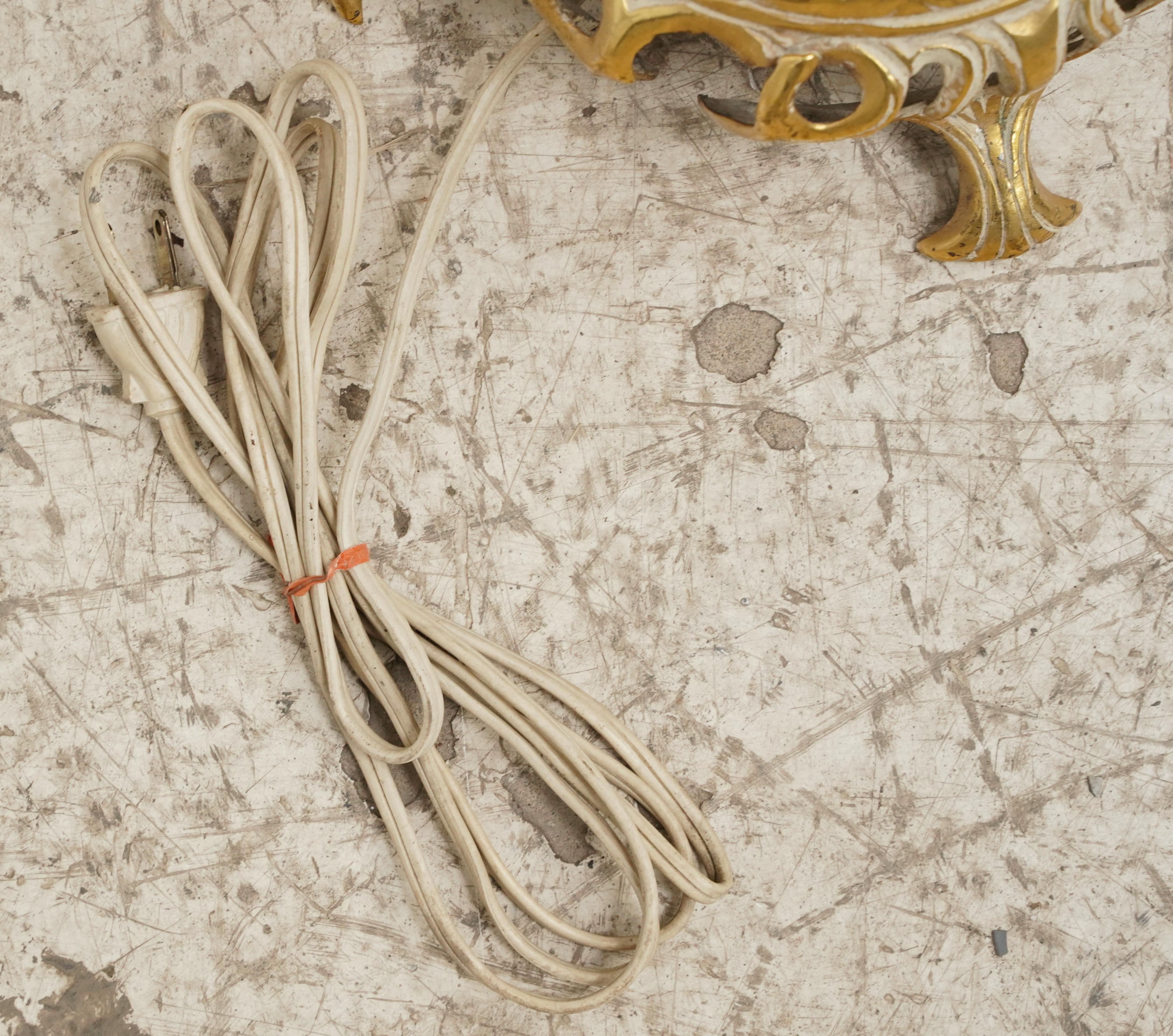 French Floral Brass Floor Lamp For Sale 7
