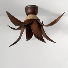 French Floral Ceiling Light - Rewired for US