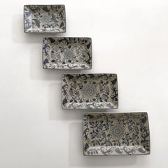 Set d'assiettes gigognes en céramique à fleurs françaises