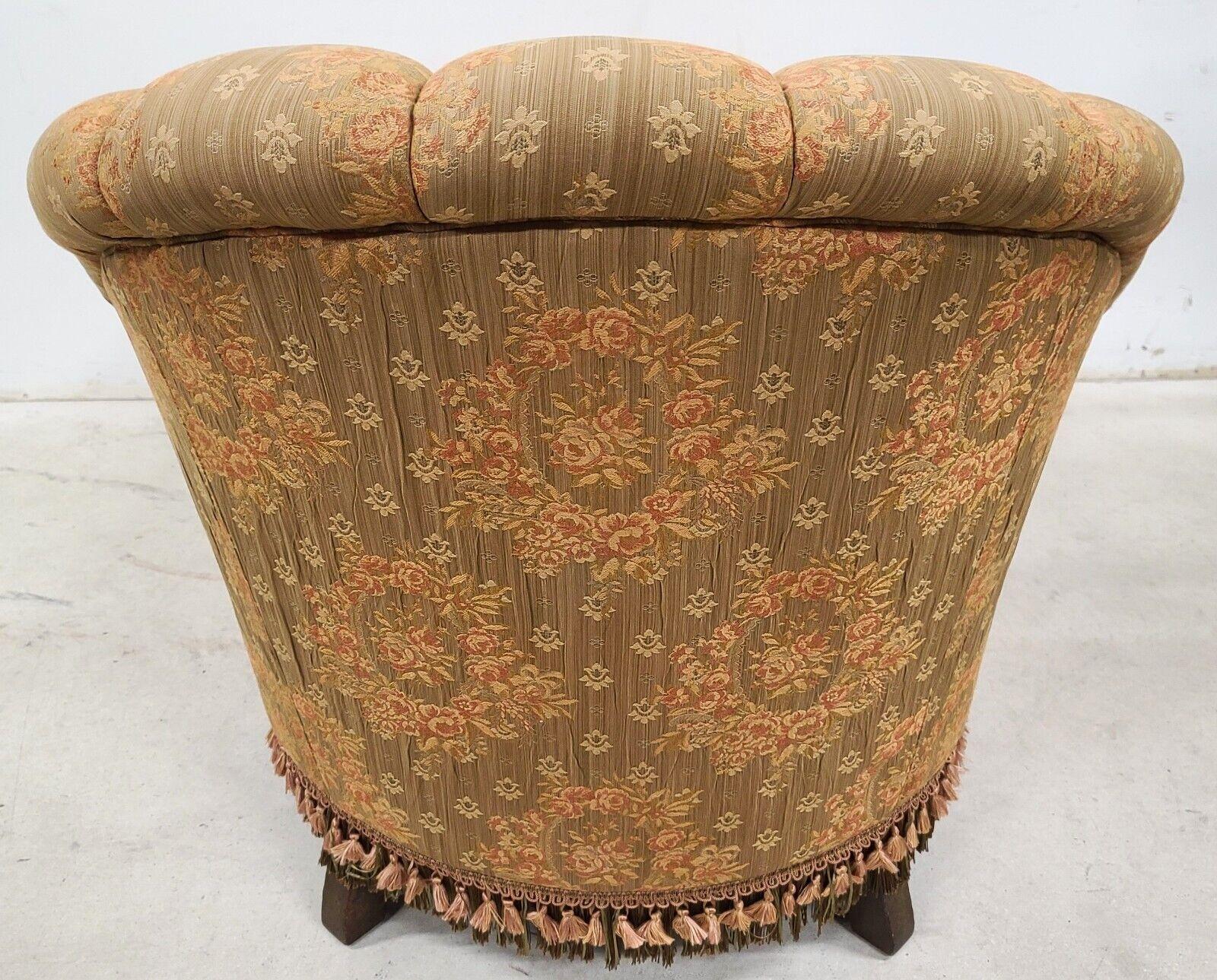 French Floral Roses Chaise Lounge by Carol Hicks Bolton for E J Victor 2