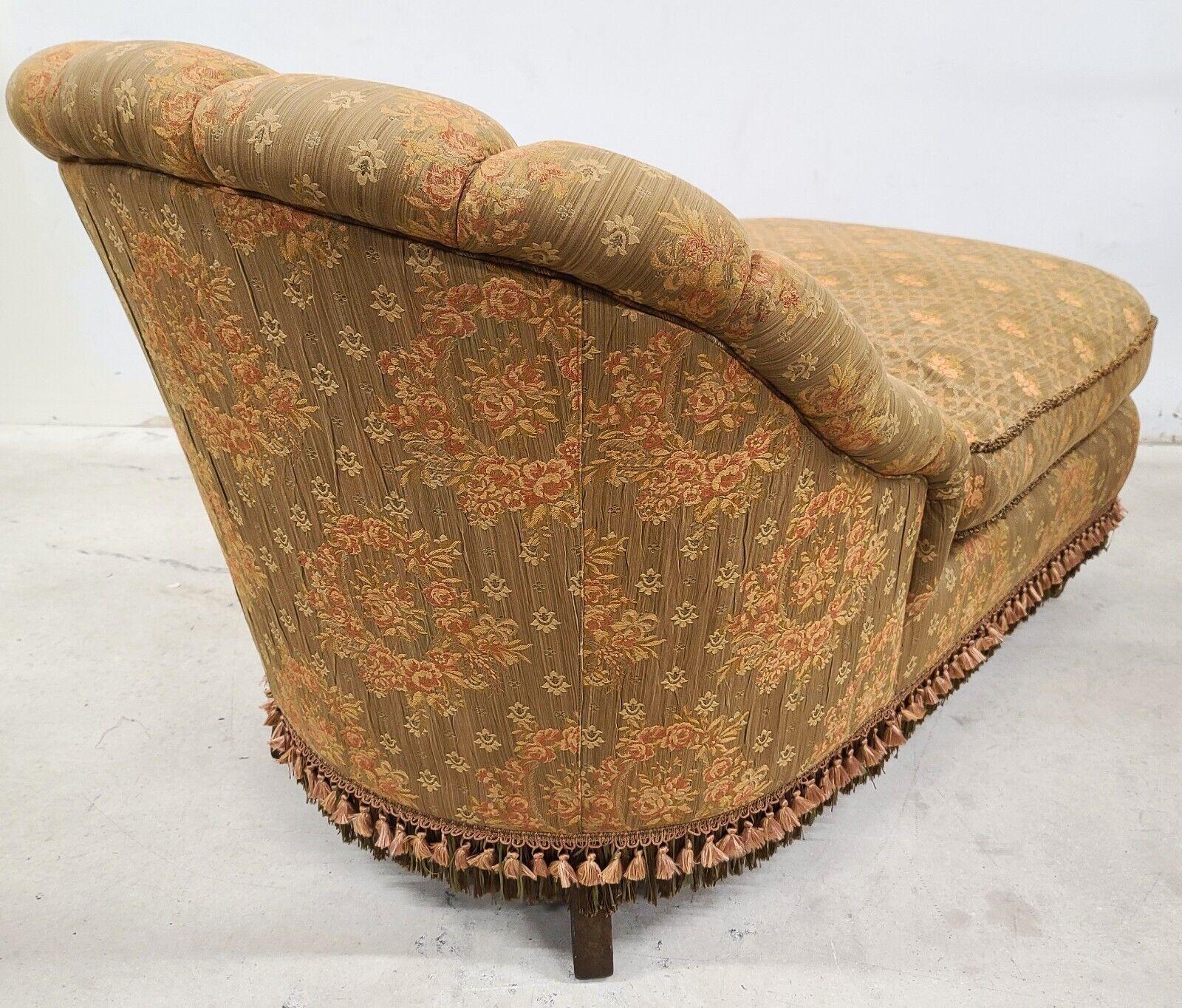 French Floral Roses Chaise Lounge by Carol Hicks Bolton for E J Victor 3