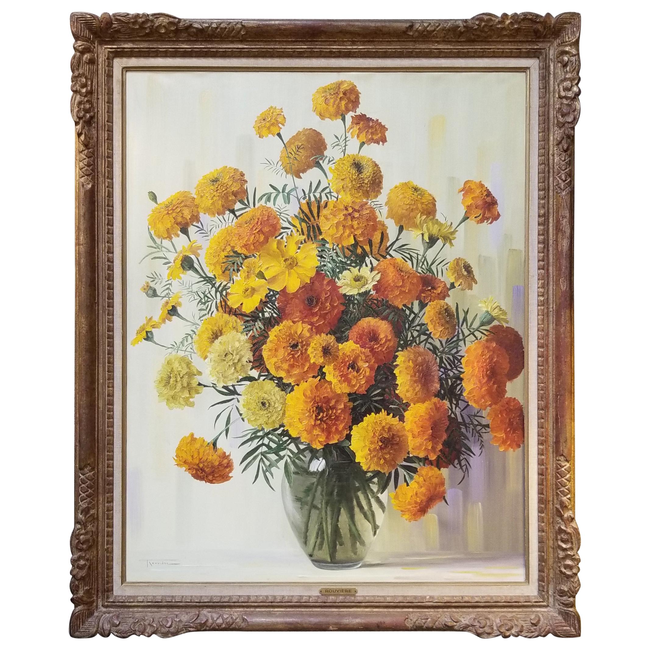 French Floral Still Life Painting by Elizabeth Rouviere