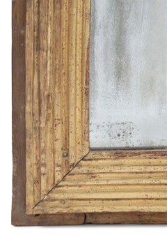 French Fluted Giltwood Mirror