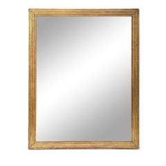 French Fluted Giltwood Mirror