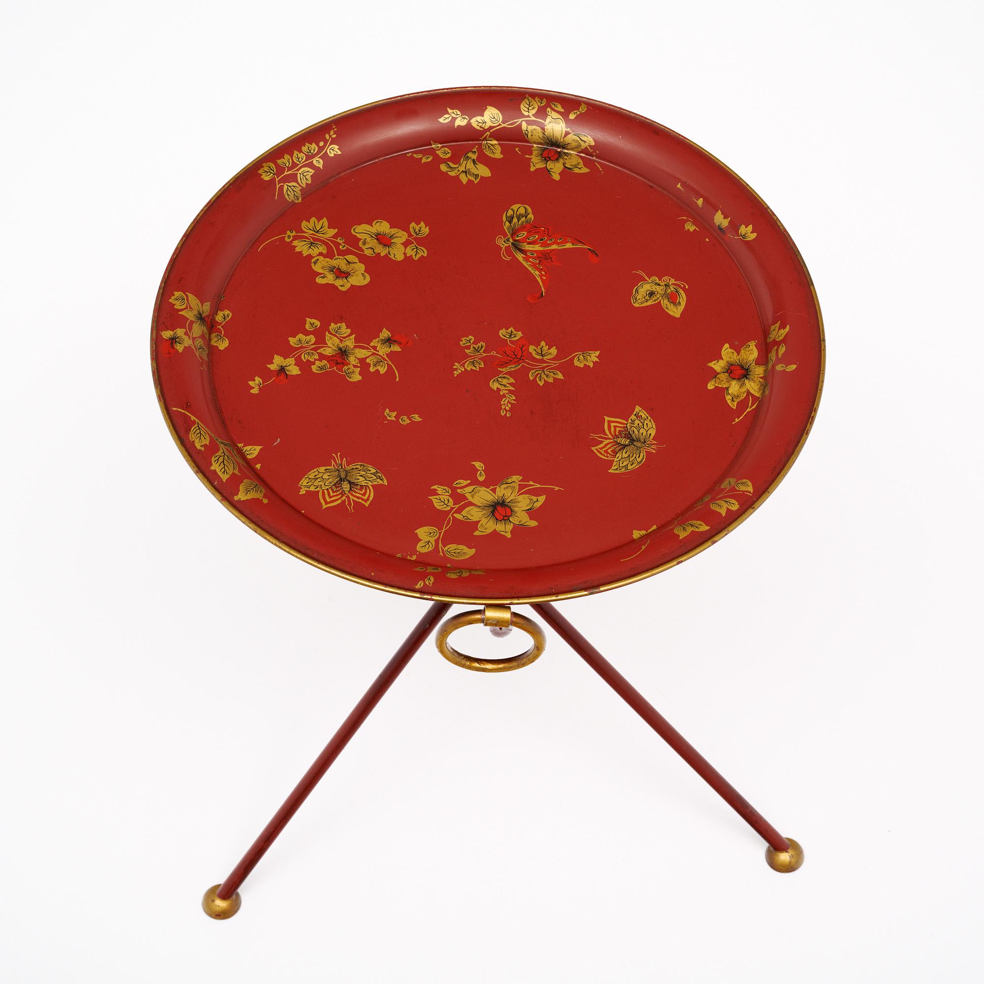 Mid-20th Century French Folding Art Deco Tea Table