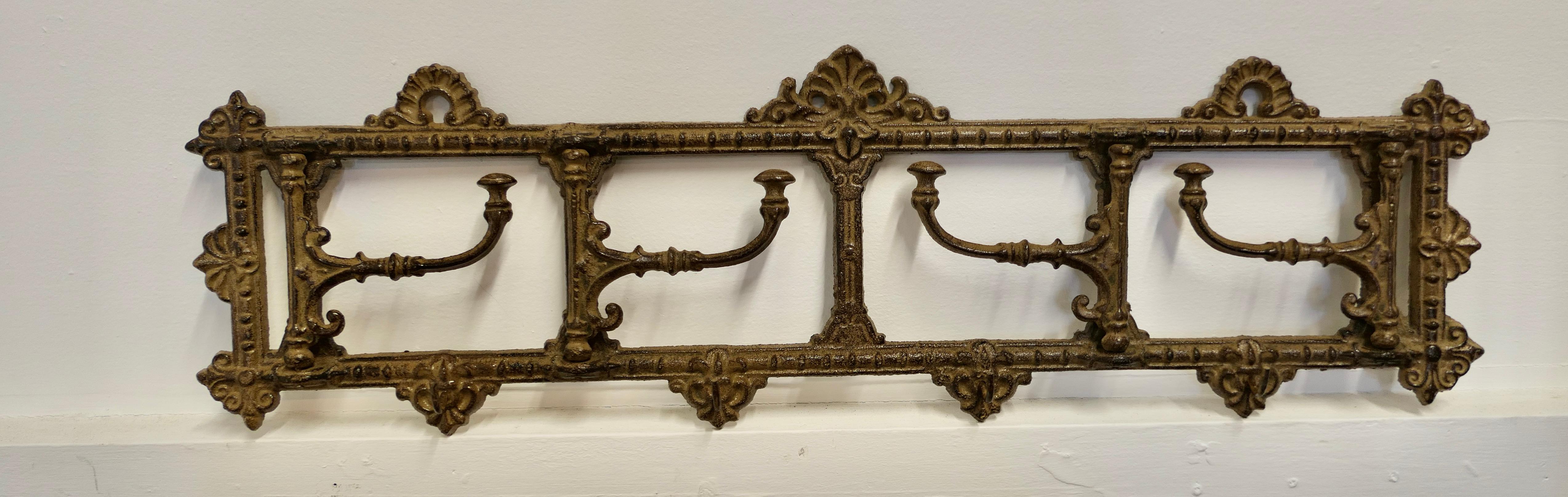 French Folding Coat Hook Rack 1
