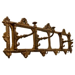 French Folding Coat Hook Rack  