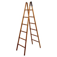 Vintage French Folding Library Ladder