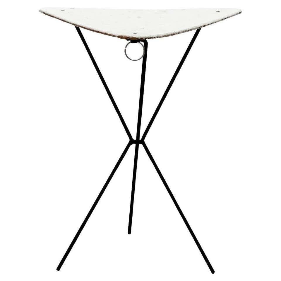 Mid-Century Modern Table pliante française - Circa 1960, fabriquée en France par un designer inconnu en vente