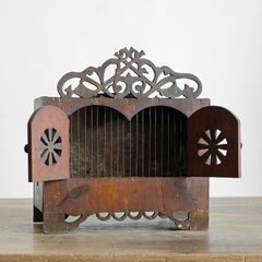 French Folk Art Bird Box, 19th Century, Naïve and Primitive with Original Patina