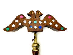 French Folk Art Bird Catcher Sculpture