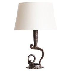 French Folk Art Table Lamp c. 1950s