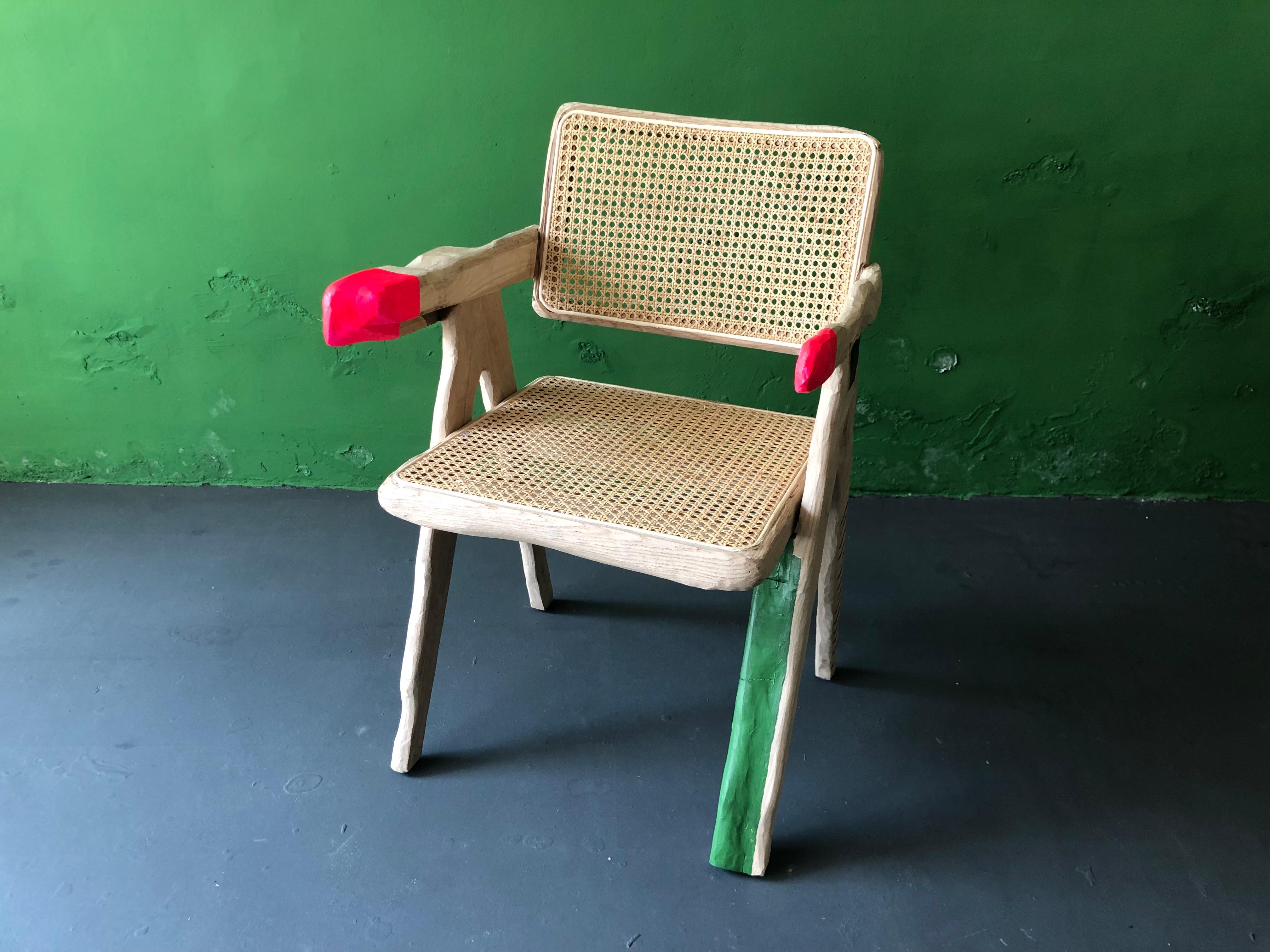 German French Folk Singer Chair/ Jeannerett contemporized by Markus Friedrich Staab