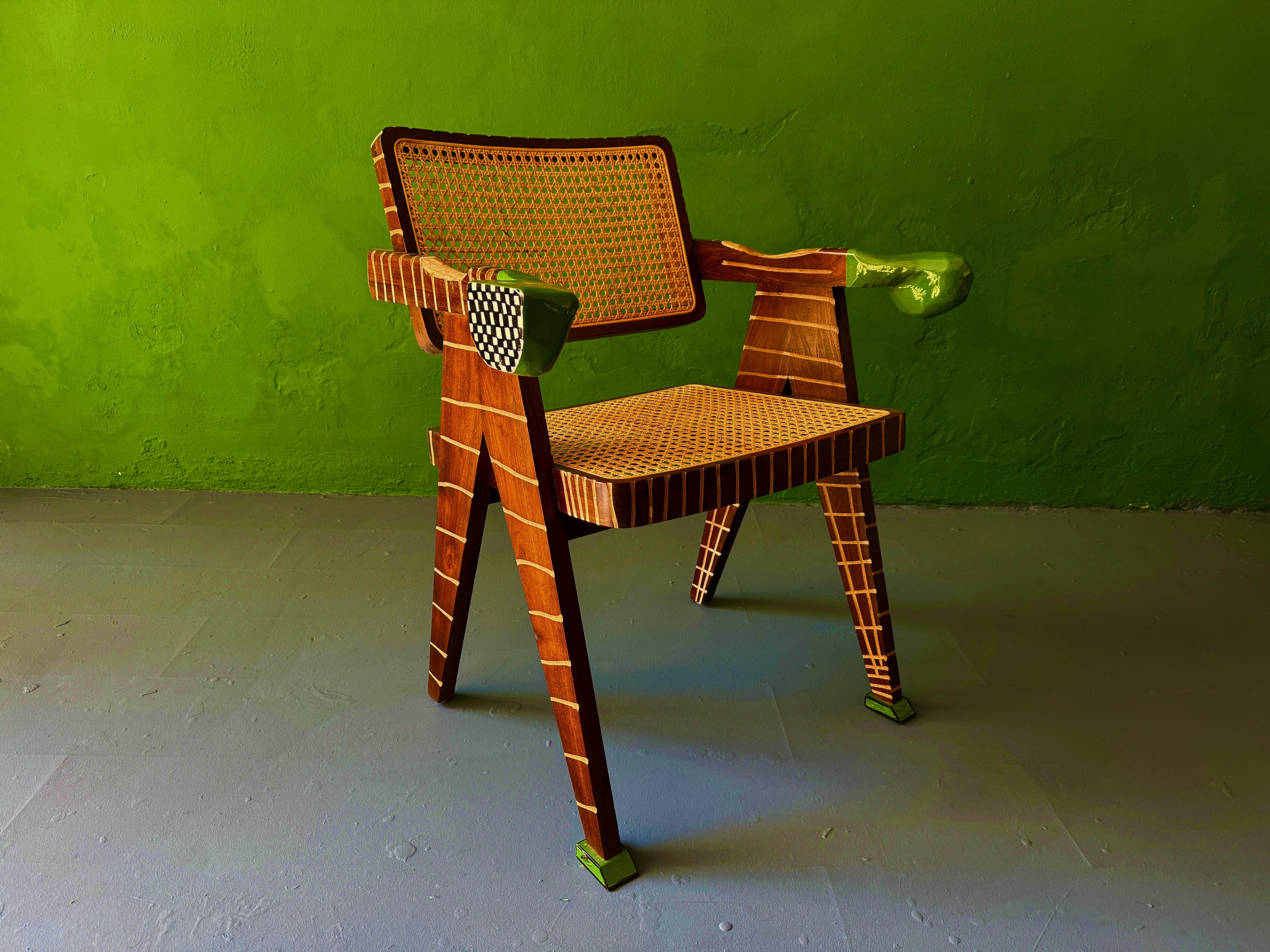 French Folk Singer Chair, contemporized by Markus Friedrich Staab For Sale 4