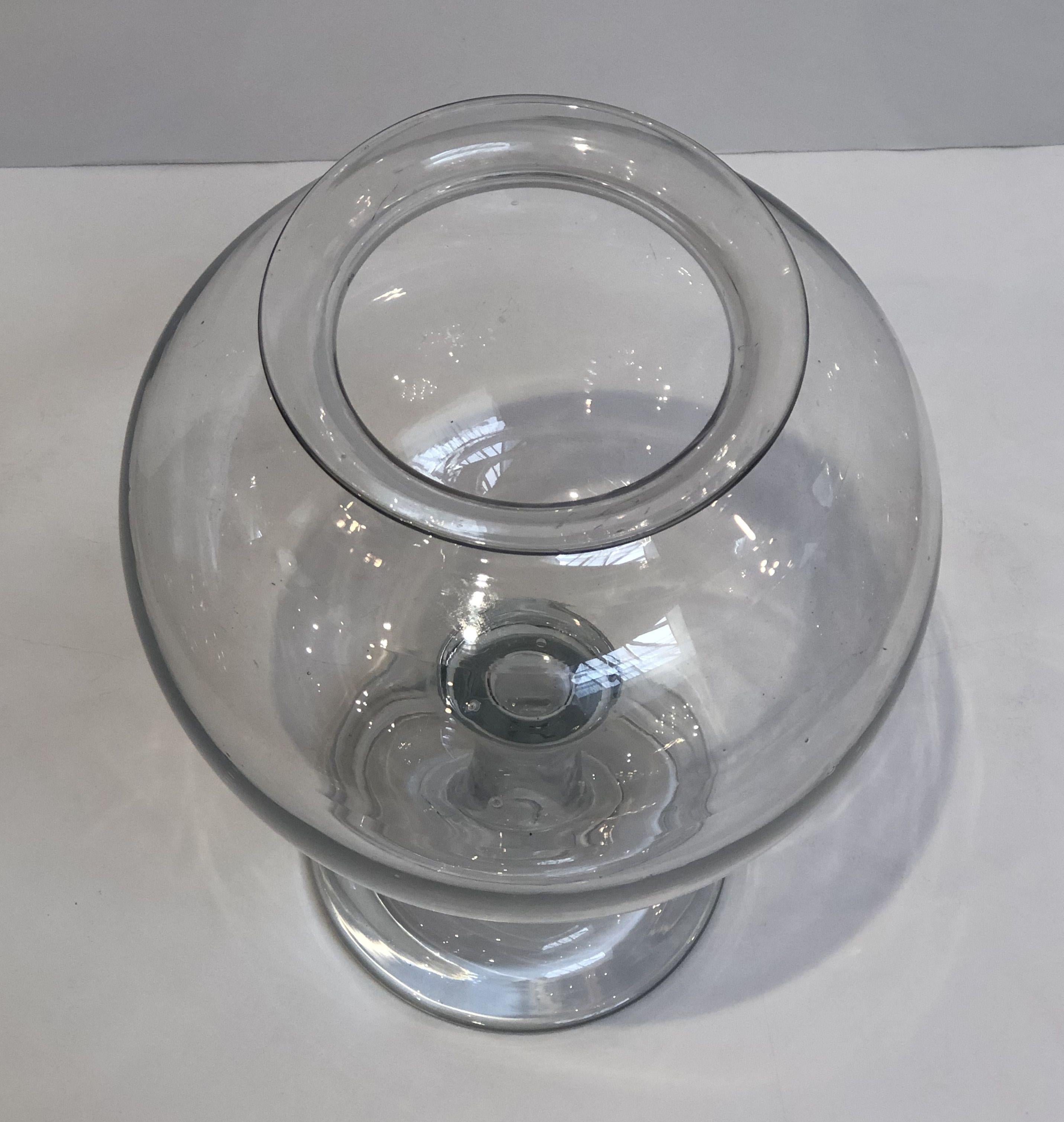French Footed Leeches Jar of Glass from the 19th Century, a Medical Rarity 8