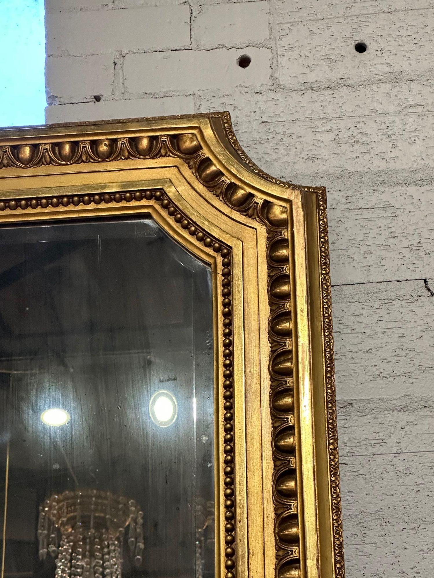 19th Century Carved Giltwood French Mirror 2
