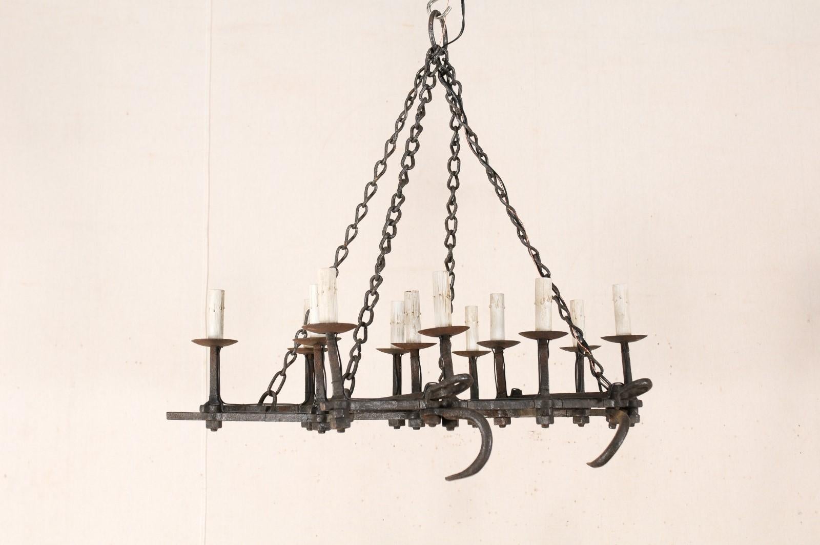 rectangular black chandelier