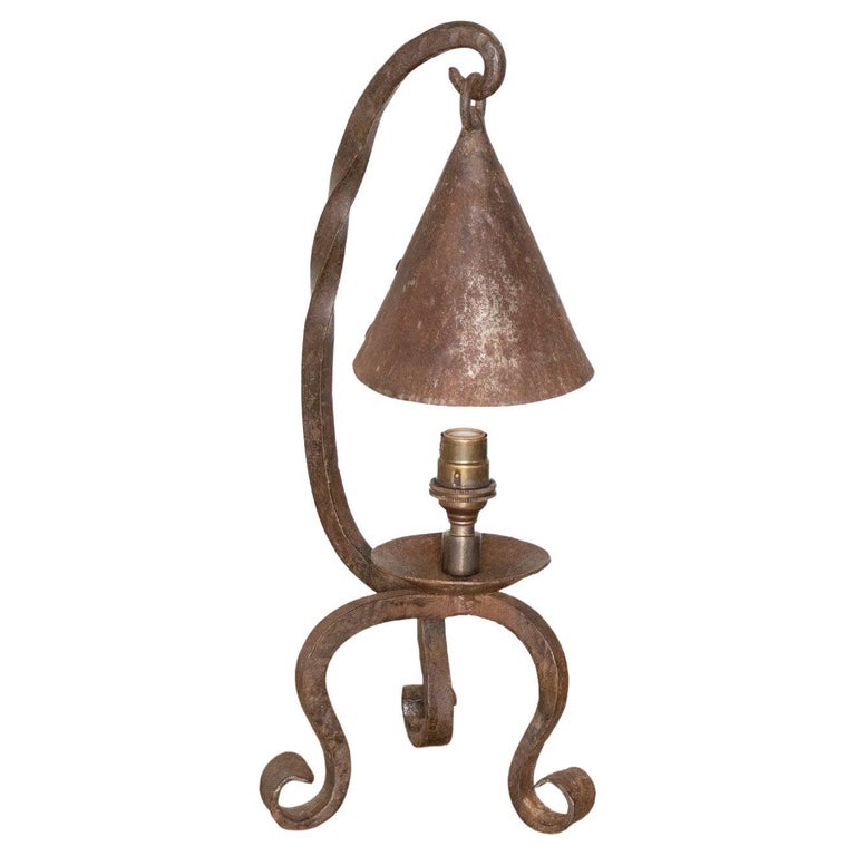 French Iron Table Lamp For Sale at 1stDibs